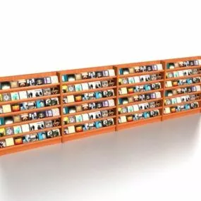 Store Dvd Cd Display Racks 3d model