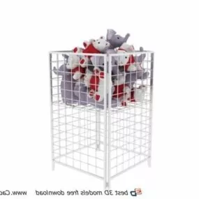 Supermarket Metal Storage Cages 3d model
