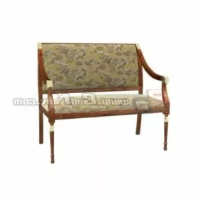 Supermarket Furniture Patio Bench 3d model