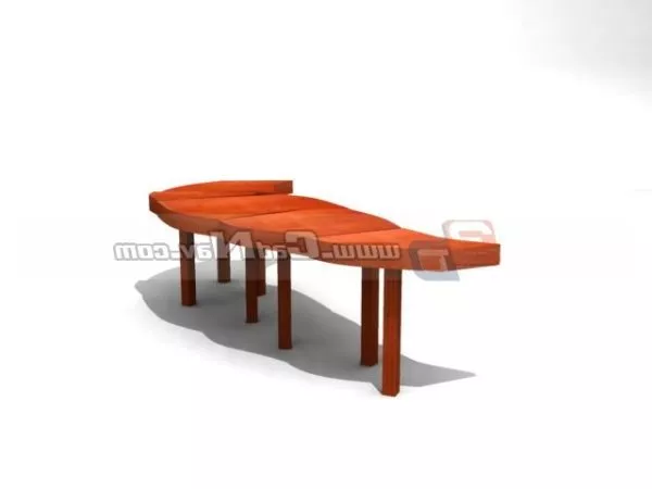 Supermarket Round Shelf 3d model