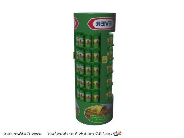 Supermarket Promotion Display Rack 3d model Supermarket Promotion Display Rack 3d model