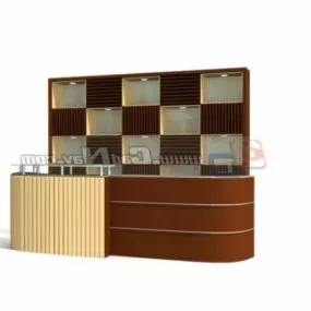 Shopping Center Reception Desk 3d model