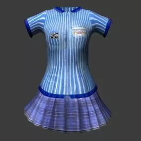 Supermarket Women Uniform 3d model