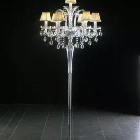 Living Room Swarovski Crystal Floor Lamp 3d model