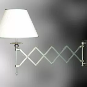 Bedroom Swing Arm Wall Light 3d model