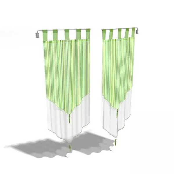 Swing Arm Green Curtain 3d model Swing Arm Green Curtain 3d model