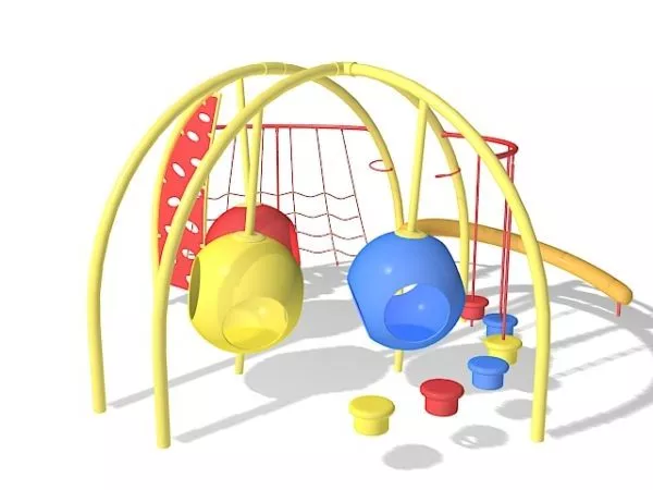 Playground Carousel 3d model