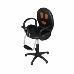 Beauty Salon Swivel Massage Chair 3d model