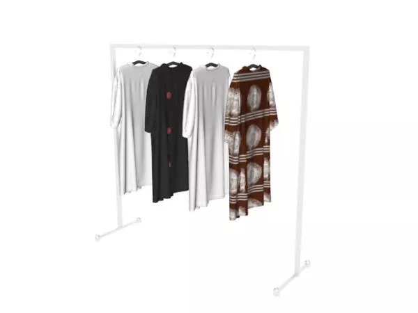 Store Equipment T-shirts Hanging Rack 3d model Store Equipment T-shirts Hanging Rack 3d model