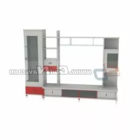 Home Tv Wall Units Decoration 3d model