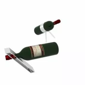 Desk Wine Rack 3d model