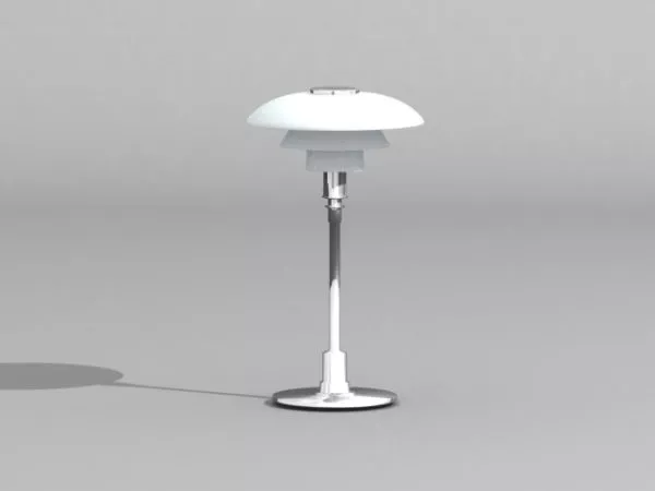 Furniture Table Chrome Light 3d model Furniture Table Chrome Light 3d model