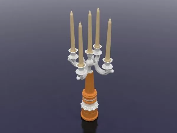 Tableware Antique Candelabra 3d model Tableware Antique Candelabra 3d model