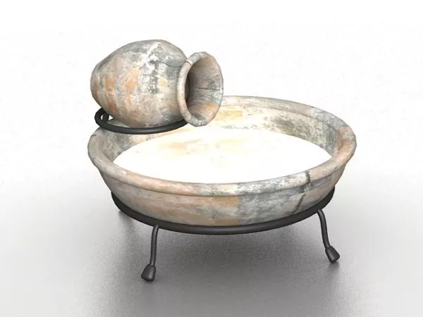 Table Style Water Fountain 3d model Table Style Water Fountain 3d model