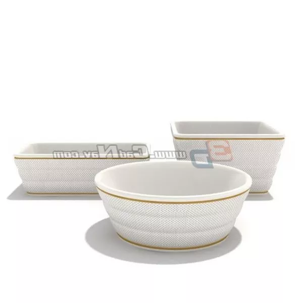 Tableware White Soup Tureens 3d model Tableware White Soup Tureens 3d model