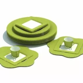 Dinning Tableware Sets 3d model