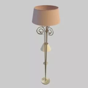 Antique Tall Floor Lamp 3d model