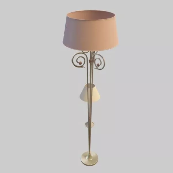 Antique Tall Floor Lamp 3d model Antique Tall Floor Lamp 3d model