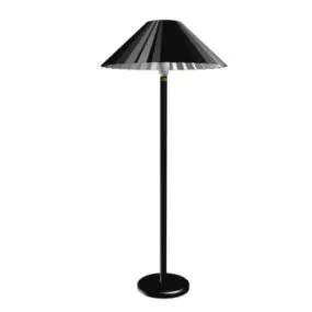 Tall Black Style Home Floor Lamp 3d model