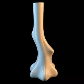 Tall Tree Branch Ceramic Vase 3d model