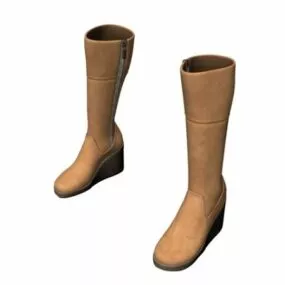 Women Tall Riding Boots 3d model
