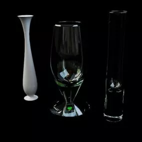 Modern Tall Vase Sets 3d model