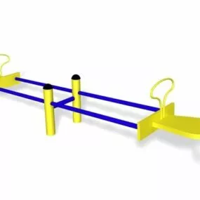 Outdoor Playground Teeter Totter Toy 3d model