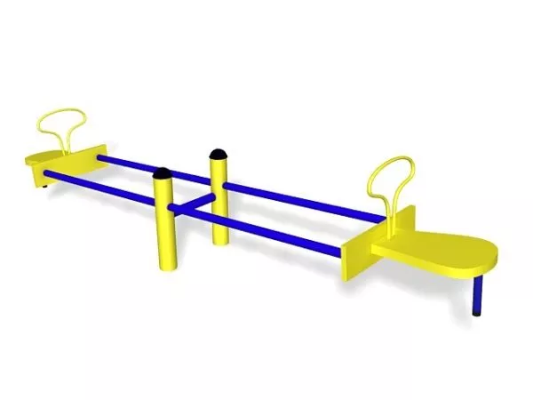 Park Backyard Play Structure 3d model