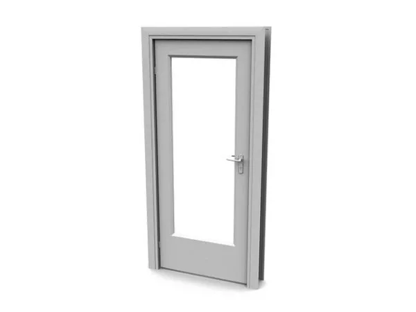 Tempered Glass Interior Office Door 3d model Tempered Glass Interior Office Door 3d model