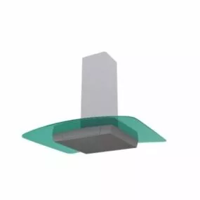 Tempered Glass Modern Ventilation Hood 3d model