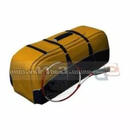 Tennis Leather Sports Bag 3d model