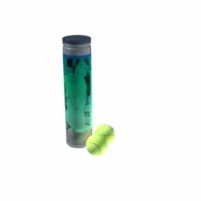 Tennis Balls With Storage Box 3d model