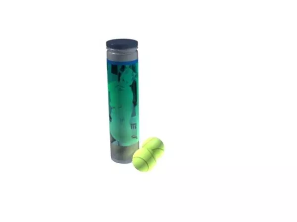 Tennis Balls With Storage Box 3d model Tennis Balls With Storage Box 3d model