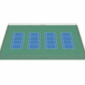 Sport Tennis Court 3d model