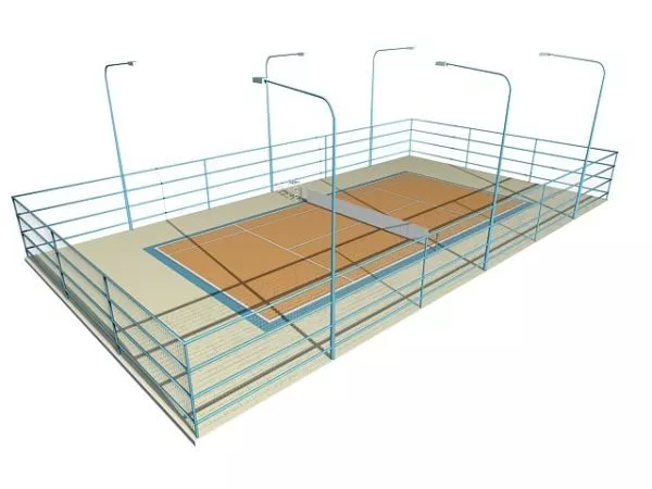 Small Table Tennis 3d model
