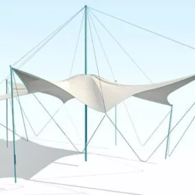 Outdoor Tensile Canopy 3d model