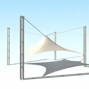 Park Tensile Shade 3d model