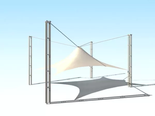 Canopy Tent Structure System 3d model