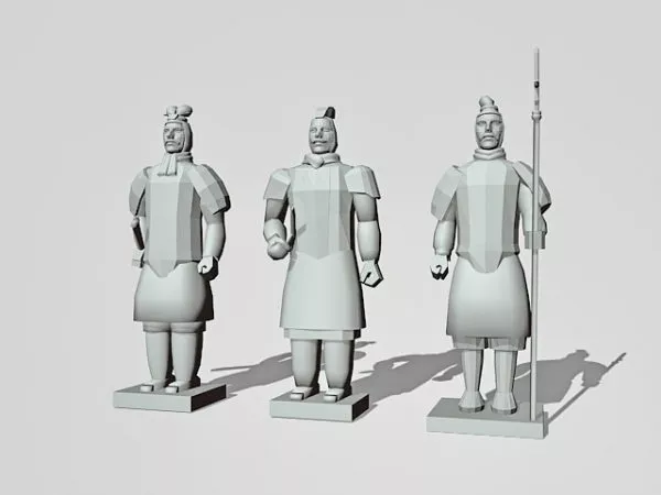 Man Anatomy Marble Stone 3d model