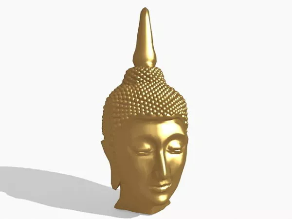 Buddha Bust Statue 3d model
