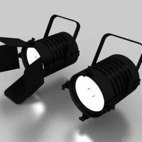 Theater Spotlight Fixtures System 3d model