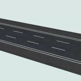 Three Lane Road Modular Street 3d model
