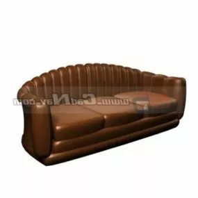 Three Seats Sofa Vintage Style 3d model