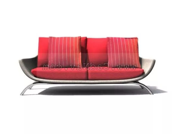 Three Seats Fabric Sofa Furniture 3d model Three Seats Fabric Sofa Furniture 3d model