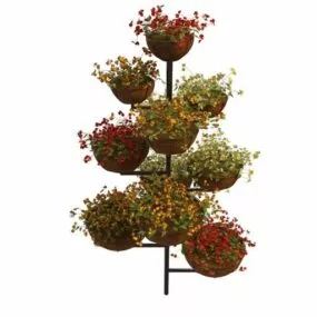 Landscape Tiered Planter Stand 3d model