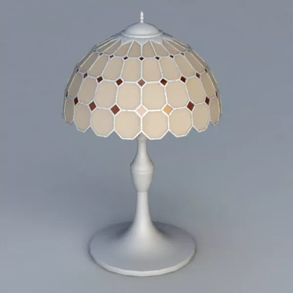 Bedroom Tiffany Desk Lamp 3d model Bedroom Tiffany Desk Lamp 3d model