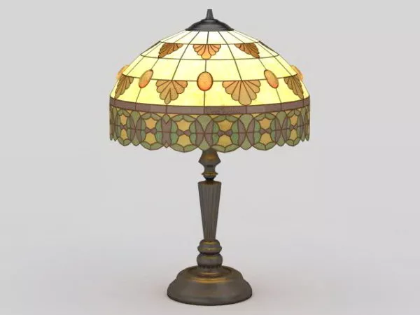 Vintage Tiffany Table Lamp 3d model Vintage Tiffany Table Lamp 3d model