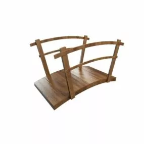 Park Timber Bridge 3d model