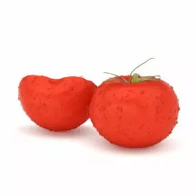 Tomato Vegetables Cross Section Fruit 3d model
