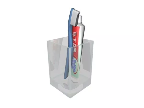 Bathroom Toothbrush Toothpaste 3d model Bathroom Toothbrush Toothpaste 3d model
